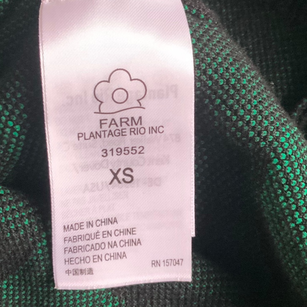 Farm Rio Green Lovedaisy knit Midi Dress - Picture 6 of 6